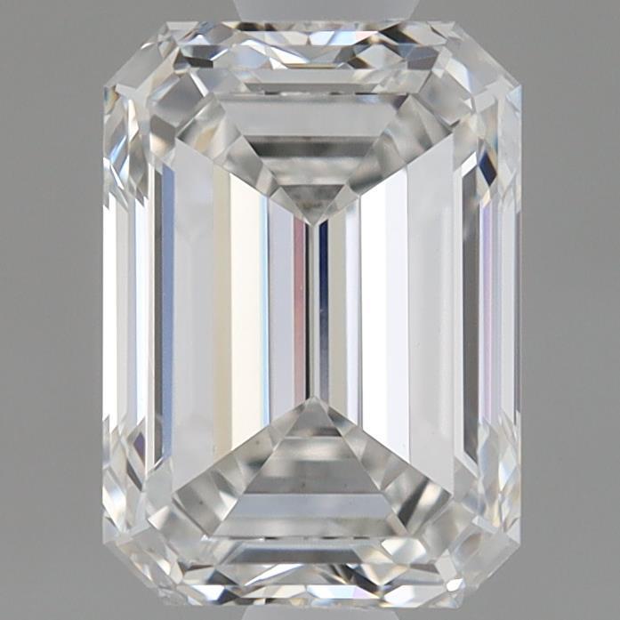 0.96 Carat Emerald Shaped, Ideal Cut, E Color, VVS2 Clarity, IGI Certified Lab Grown Diamond