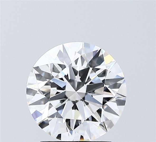 2.02 Carat Round Shaped, Ideal Cut, D Color, VVS2 Clarity, IGI Certified Lab Grown Diamond
