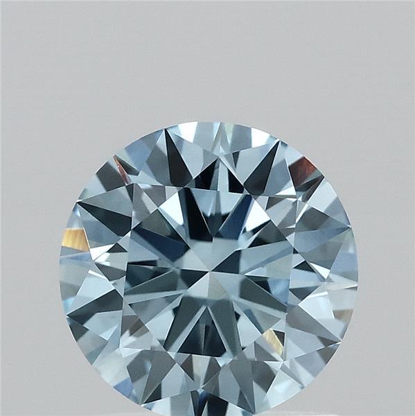 1.15 Carat Round Shaped, Ideal Cut, FANCY VIVID BLUE Color, VS1 Clarity, IGI Certified Lab Grown Diamond