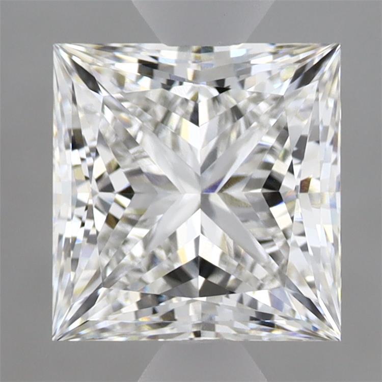 2.71 Carat Princess Shaped, Ideal Cut, E Color, VVS2 Clarity, IGI Certified Lab Grown Diamond