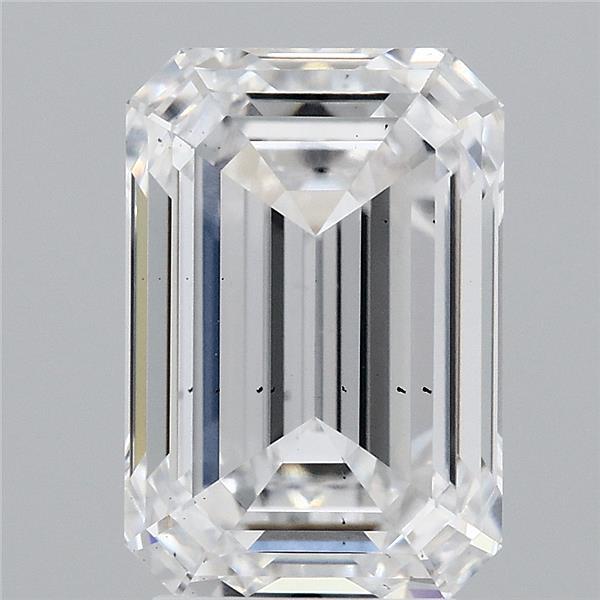 4.01 Carat Emerald Shaped, Ideal Cut, D Color, SI1 Clarity, IGI Certified Lab Grown Diamond