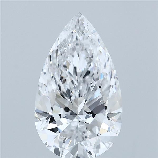 2.03 Carat Pear Shaped, Ideal Cut, D Color, VVS1 Clarity, IGI Certified Lab Grown Diamond