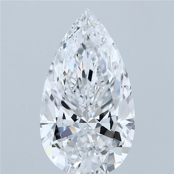 2.71 Carat Pear Shaped, Excellent Cut, D Color, VVS2 Clarity, IGI Certified Lab Grown Diamond