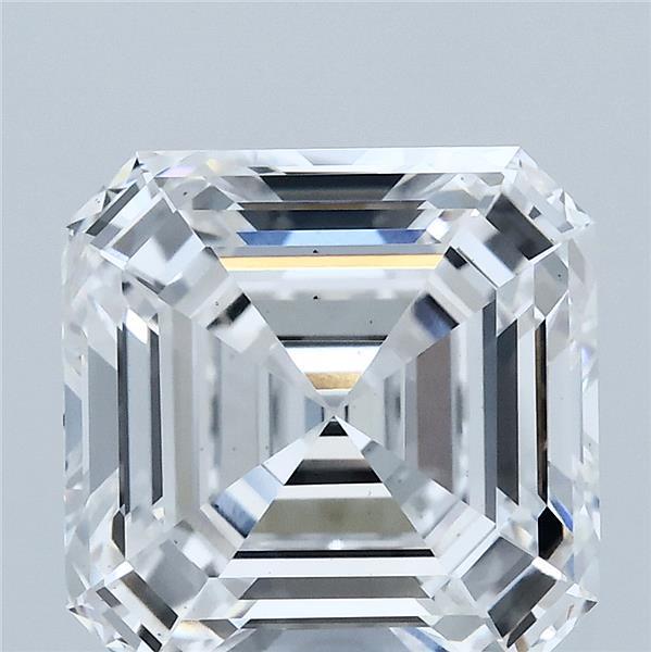 5.09 Carat Asscher Shaped, Ideal Cut, D Color, VS2 Clarity, IGI Certified Lab Grown Diamond