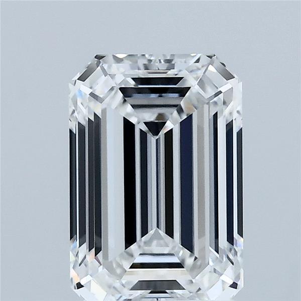1.96 Carat Emerald Shaped, Ideal Cut, E Color, VVS2 Clarity, IGI Certified Lab Grown Diamond