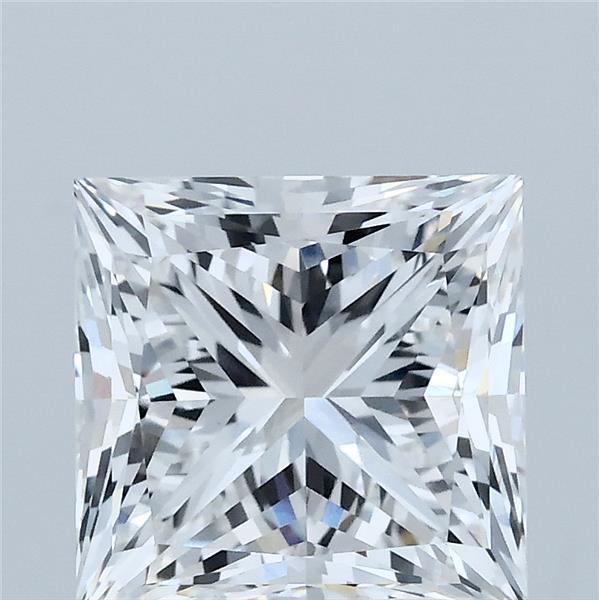 3.52 Carat Princess Shaped, Excellent Cut, E Color, VVS2 Clarity, IGI Certified Lab Grown Diamond
