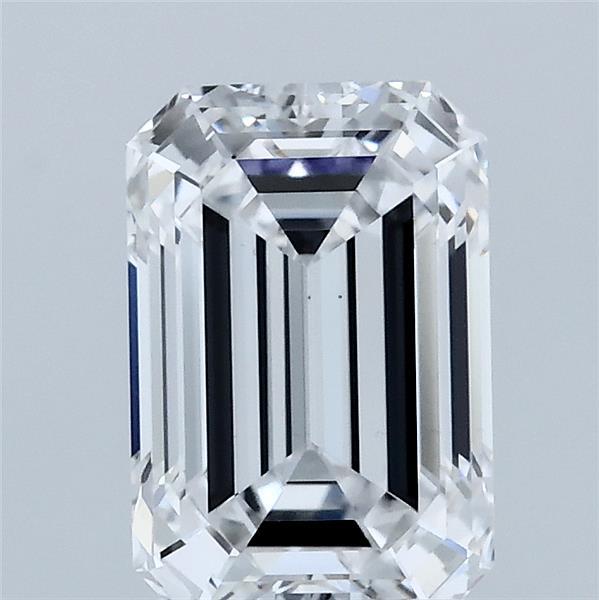 2.01 Carat Emerald Shaped, Excellent Cut, D Color, VS1 Clarity, IGI Certified Lab Grown Diamond