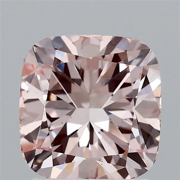 2.00 Carat Cushion Shaped, Ideal Cut, FANCY PINK Color, VS1 Clarity, IGI Certified Lab Grown Diamond
