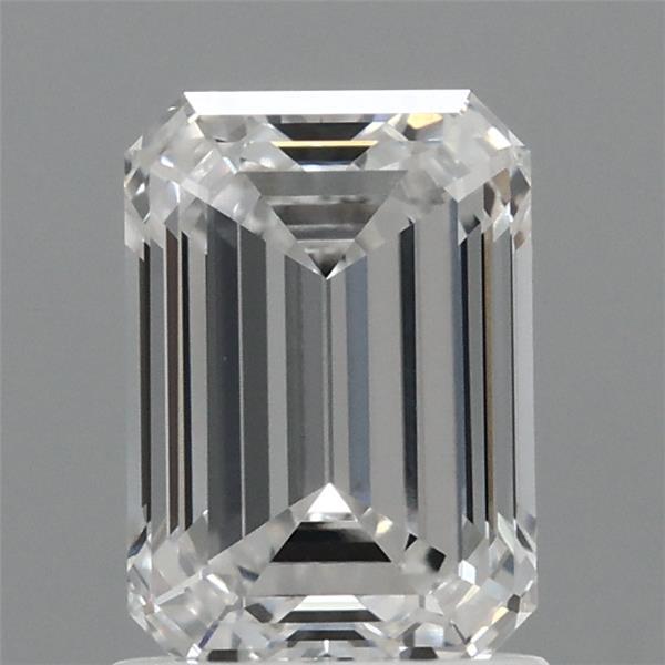 1.60 Carat Emerald Shaped, Ideal Cut, D Color, VVS2 Clarity, IGI Certified Lab Grown Diamond