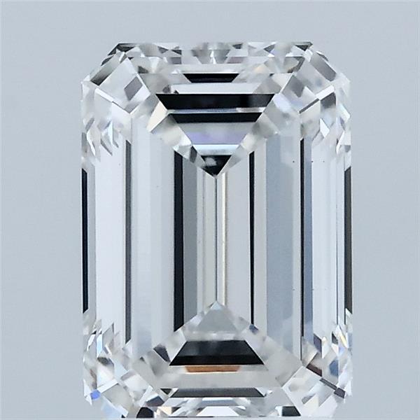 2.10 Carat Emerald Shaped, Ideal Cut, E Color, VS1 Clarity, IGI Certified Lab Grown Diamond