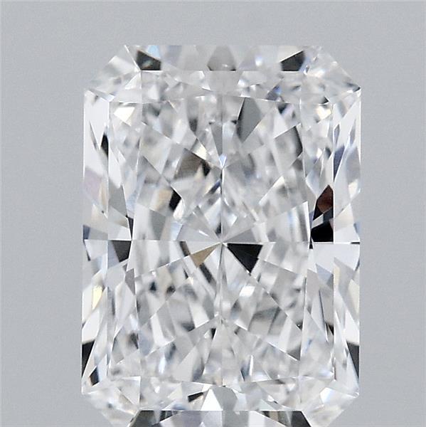 2.15 Carat Radiant Shaped, Ideal Cut, D Color, VVS1 Clarity, IGI Certified Lab Grown Diamond