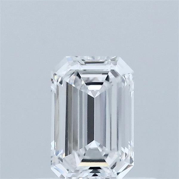 0.50 Carat Emerald Shaped, Excellent Cut, D Color, VVS2 Clarity, IGI Certified Lab Grown Diamond