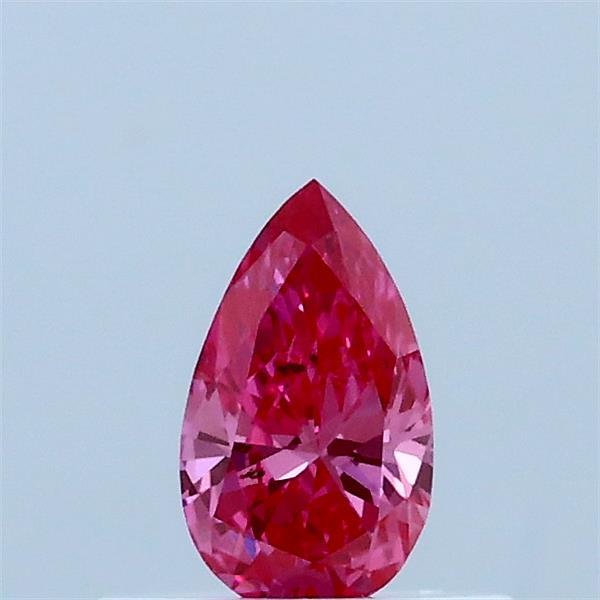 0.30 Carat Pear Shaped, Ideal Cut, FANCY VIVID PINK Color, VS2 Clarity, IGI Certified Lab Grown Diamond