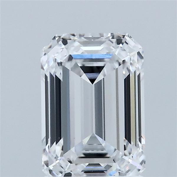 1.50 Carat Emerald Shaped, Ideal Cut, D Color, VS1 Clarity, IGI Certified Lab Grown Diamond