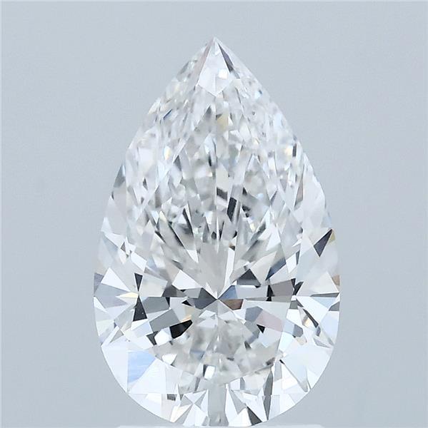 2.04 Carat Pear Shaped, Ideal Cut, F Color, VVS2 Clarity, IGI Certified Lab Grown Diamond