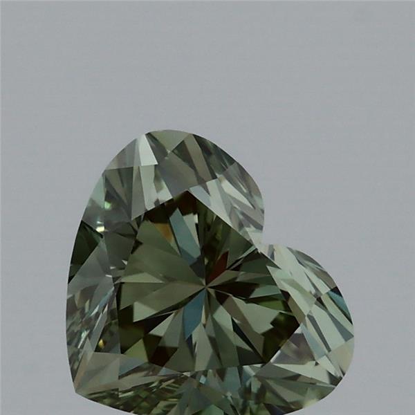 1.01 Carat Heart Shaped, Ideal Cut, FANCY VIVID GREEN Color, VS1 Clarity, IGI Certified Lab Grown Diamond