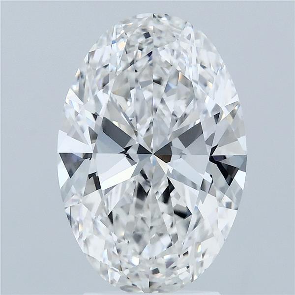 3.08 Carat Oval Shaped, Ideal Cut, F Color, VVS2 Clarity, IGI Certified Lab Grown Diamond
