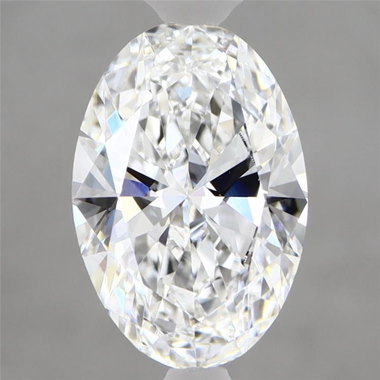 1.97 Carat Oval Shaped, Ideal Cut, D Color, VVS2 Clarity, IGI Certified Lab Grown Diamond