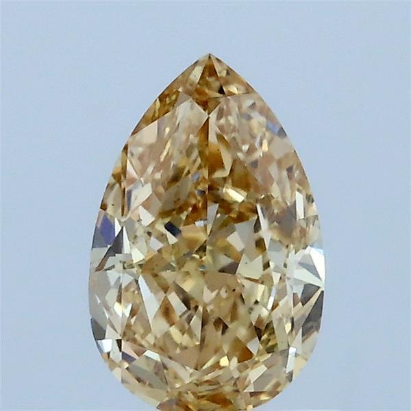 1.06 Carat Pear Shaped, Very Good Cut, FANCY YELLOW Color, VS2 Clarity, IGI Certified Lab Grown Diamond