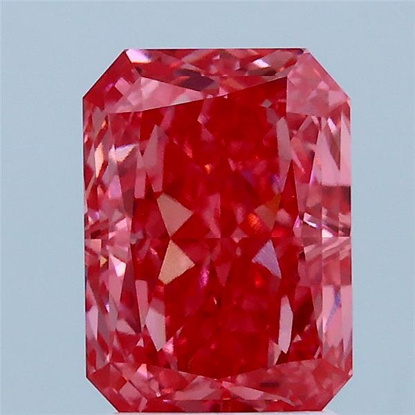 2.18 Carat Radiant Shaped, Excellent Cut, FANCY VIVID PINK Color, VS1 Clarity, IGI Certified Lab Grown Diamond