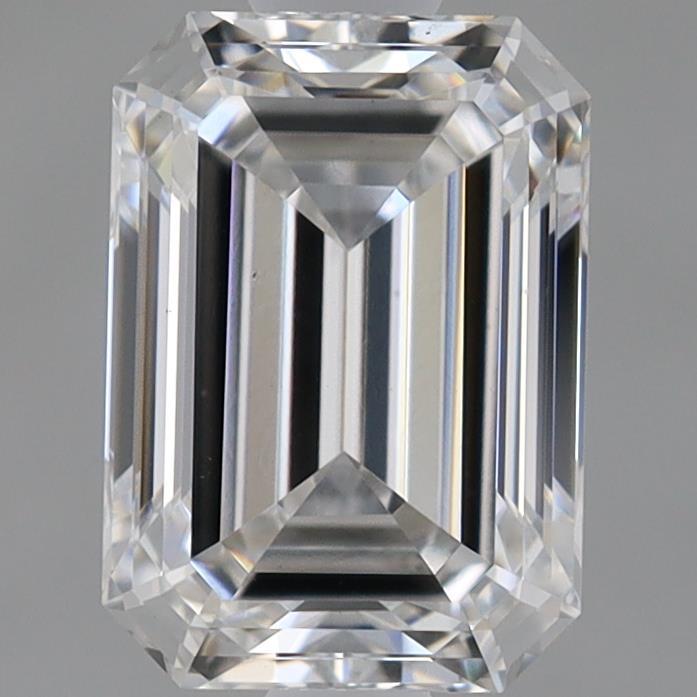 0.92 Carat Emerald Shaped, Ideal Cut, E Color, VS1 Clarity, IGI Certified Lab Grown Diamond