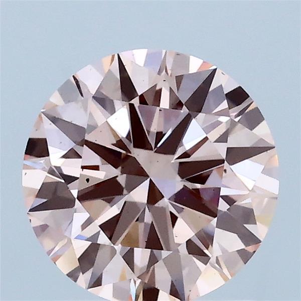 1.38 Carat Round Shaped, Excellent Cut, FANCY INTENSE PINK Color, VS2 Clarity, IGI Certified Lab Grown Diamond