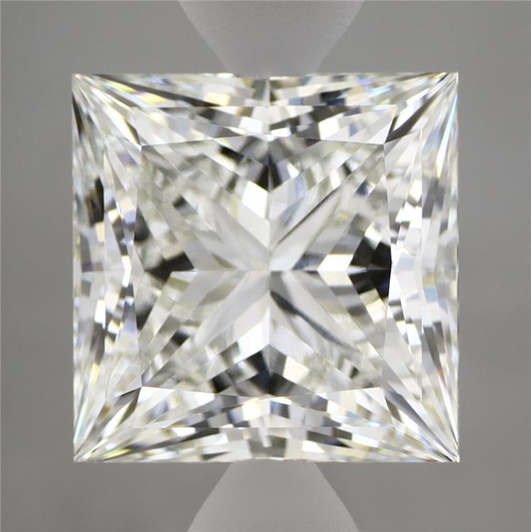 5.09 Carat Princess Shaped, Ideal Cut, F Color, VVS2 Clarity, IGI Certified Lab Grown Diamond