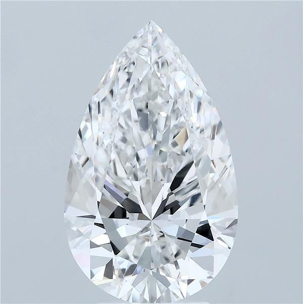 4.38 Carat Pear Shaped, Ideal Cut, E Color, VVS2 Clarity, IGI Certified Lab Grown Diamond