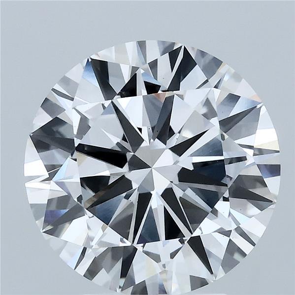 4.00 Carat Round Shaped, Excellent Cut, E Color, VS2 Clarity, IGI Certified Lab Grown Diamond