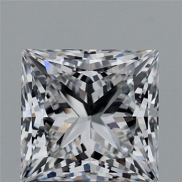 2.58 Carat Princess Shaped, Ideal Cut, D Color, VVS1 Clarity, IGI Certified Lab Grown Diamond