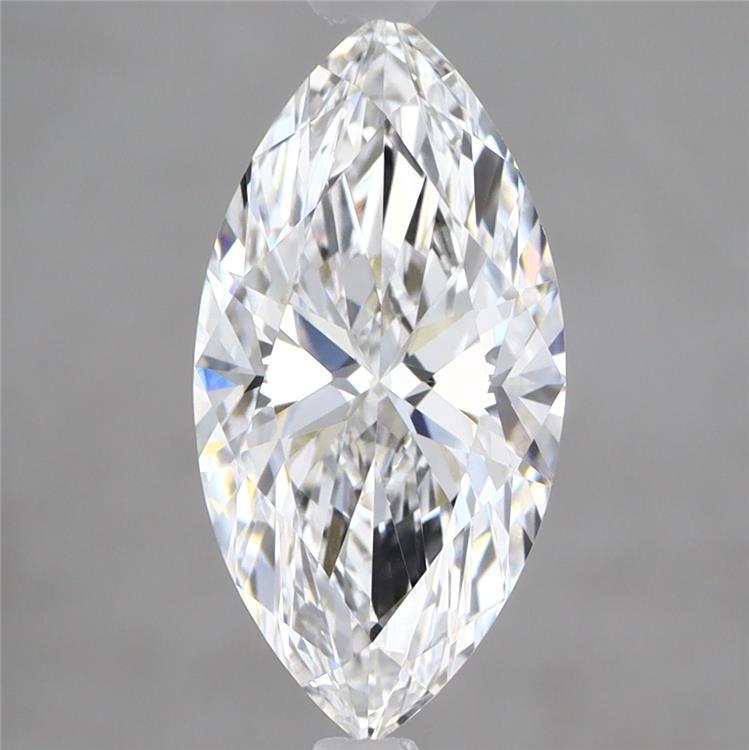 1.97 Carat Marquise Shaped, Ideal Cut, D Color, VVS2 Clarity, IGI Certified Lab Grown Diamond