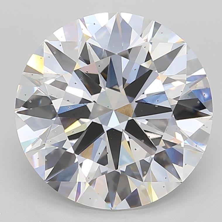 7.04 Carat Round Shaped, Ideal Cut, F Color, SI1 Clarity, IGI Certified Lab Grown Diamond