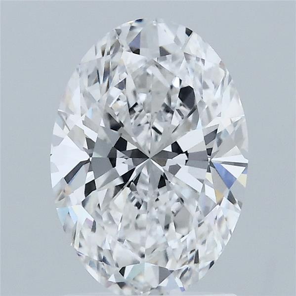 1.58 Carat Oval Shaped, Ideal Cut, D Color, VVS2 Clarity, IGI Certified Lab Grown Diamond