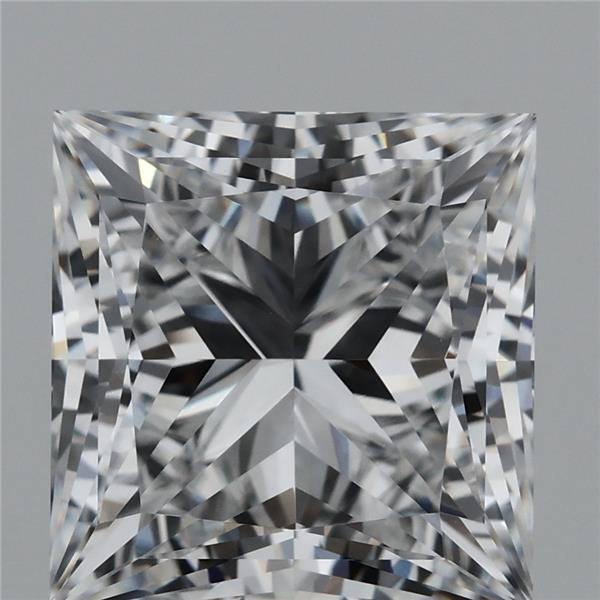 4.04 Carat Princess Shaped, Ideal Cut, D Color, VVS2 Clarity, IGI Certified Lab Grown Diamond