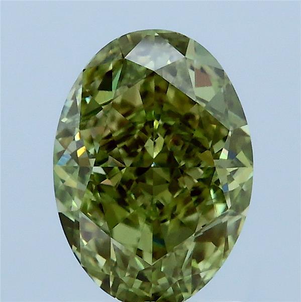 2.08 Carat Oval Shaped, Very Good Cut, FANCY INTENSE GREEN Color, VS1 Clarity, IGI Certified Lab Grown Diamond