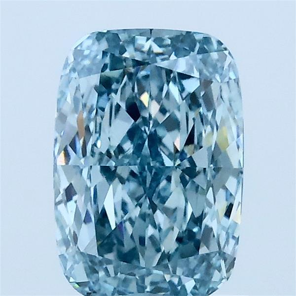 1.33 Carat Cushion Shaped, Ideal Cut, FANCY INTENSE BLUE Color, VS1 Clarity, IGI Certified Lab Grown Diamond