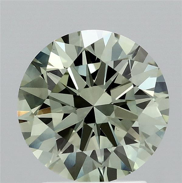 2.32 Carat Round Shaped, Ideal Cut, FANCY VIVID GREEN Color, VS1 Clarity, IGI Certified Lab Grown Diamond