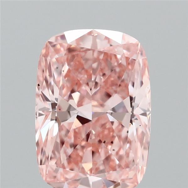 1.05 Carat Cushion Shaped, Ideal Cut, FANCY VIVID PINK Color, VS2 Clarity, IGI Certified Lab Grown Diamond