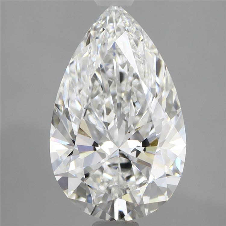 2.79 Carat Pear Shaped, Ideal Cut, E Color, VVS2 Clarity, IGI Certified Lab Grown Diamond