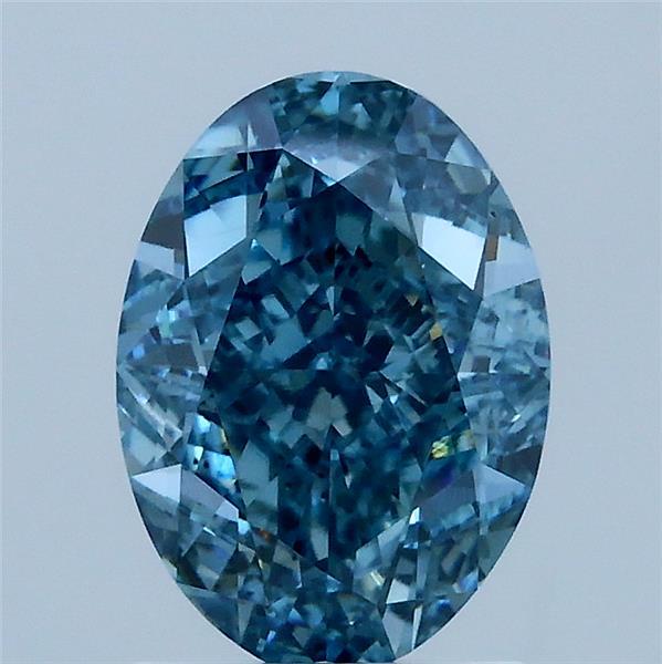 2.01 Carat Oval Shaped, Very Good Cut, FANCY VIVID BLUE Color, VS2 Clarity, IGI Certified Lab Grown Diamond