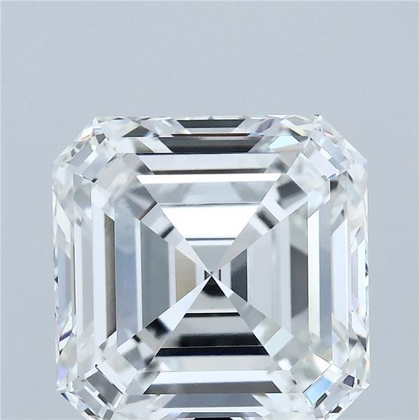 5.30 Carat Asscher Shaped, Ideal Cut, E Color, VVS2 Clarity, IGI Certified Lab Grown Diamond