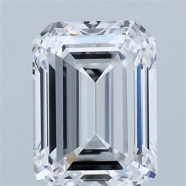 2.60 Carat Emerald Shaped, Ideal Cut, D Color, VVS2 Clarity, IGI Certified Lab Grown Diamond
