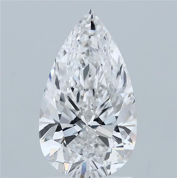 1.86 Carat Pear Shaped, Excellent Cut, E Color, VVS1 Clarity, IGI Certified Lab Grown Diamond