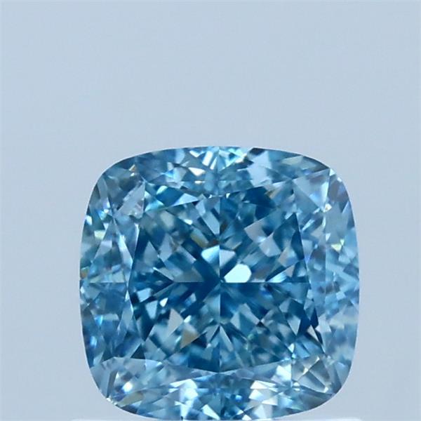 1.12 Carat Cushion Shaped, Ideal Cut, FANCY VIVID BLUE Color, VVS2 Clarity, IGI Certified Lab Grown Diamond