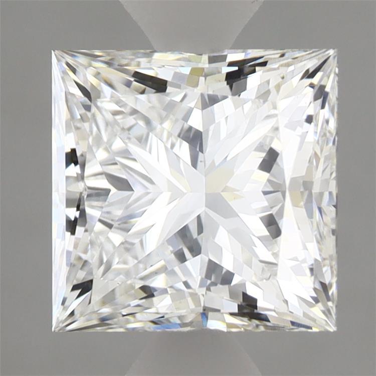 2.44 Carat Princess Shaped, Ideal Cut, F Color, VS2 Clarity, IGI Certified Lab Grown Diamond
