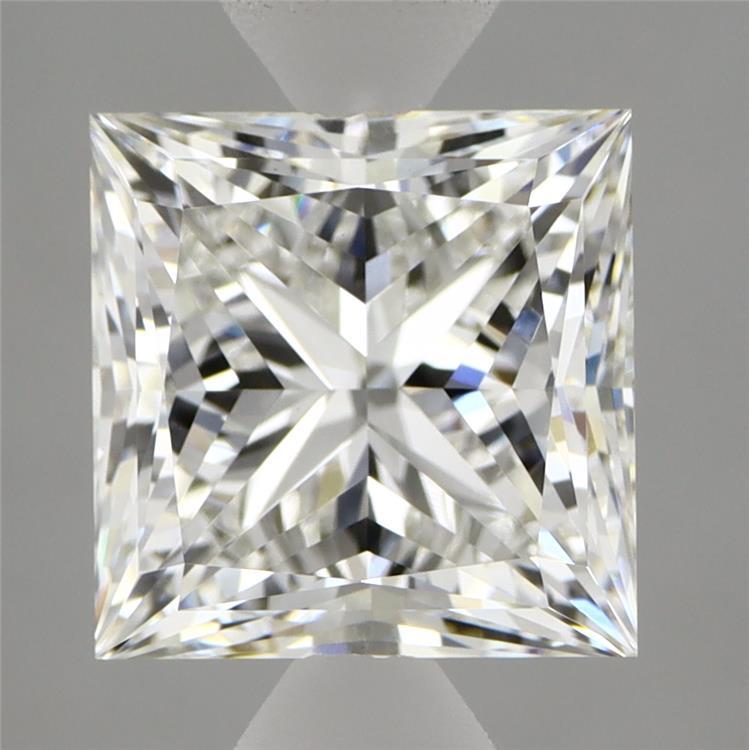 3.01 Carat Princess Shaped, Ideal Cut, F Color, VVS2 Clarity, IGI Certified Lab Grown Diamond
