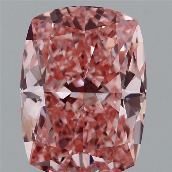 2.29 Carat Cushion Shaped, Ideal Cut, FANCY VIVID PINK Color, VS1 Clarity, IGI Certified Lab Grown Diamond
