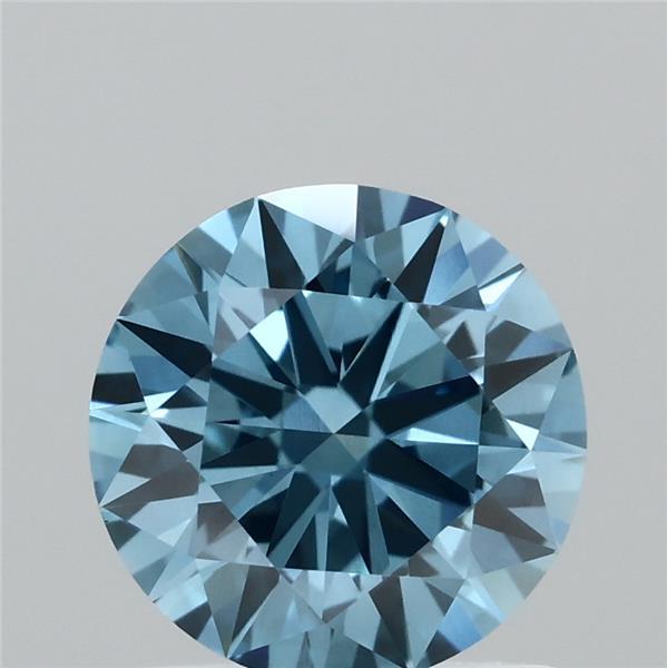 1.11 Carat Round Shaped, Excellent Cut, FANCY VIVID BLUE Color, VS1 Clarity, IGI Certified Lab Grown Diamond