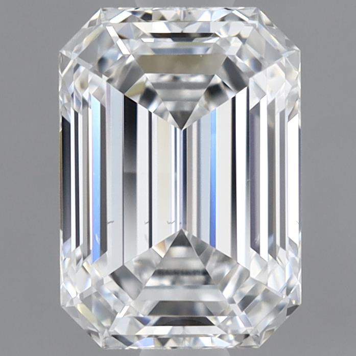 1.06 Carat Emerald Shaped, Ideal Cut, D Color, VS2 Clarity, IGI Certified Lab Grown Diamond