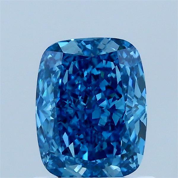 1.09 Carat Cushion Shaped, Ideal Cut, FANCY VIVID BLUE Color, VS1 Clarity, IGI Certified Lab Grown Diamond